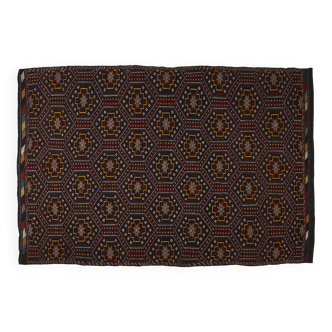 Tapis kilim de zone, kilim turc noué à la main en laine vintage, tapis de 283 cmx 192 cm