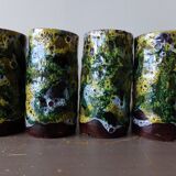 6 ceramic glasses from Toledo