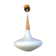 Suspension wood and opaline glass Louis Kalff Phillips 60s