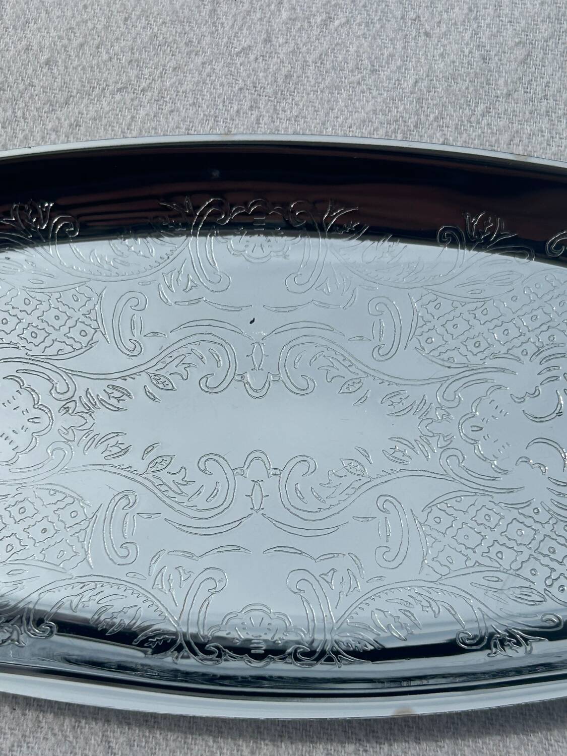 Vintage catchall - Polished aluminium - Minimalist design - Mid 20th century