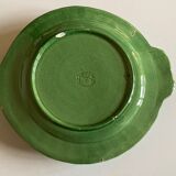 Set de 6 assiettes en terre vernissée vert Atelier Cérenne Vallauris 1945 - 1958