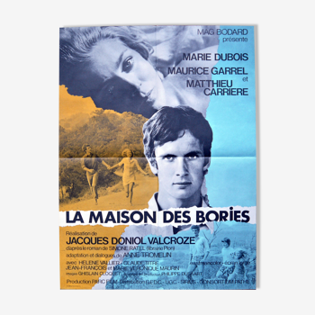 Affiche cinéma originale "La maison des Bories" Marie Dubois, Matthieu Carrière