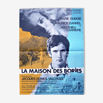Original cinema poster "The House of Bories" Marie Dubois, Matthieu Carrière