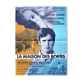 Original cinema poster "The House of Bories" Marie Dubois, Matthieu Carrière