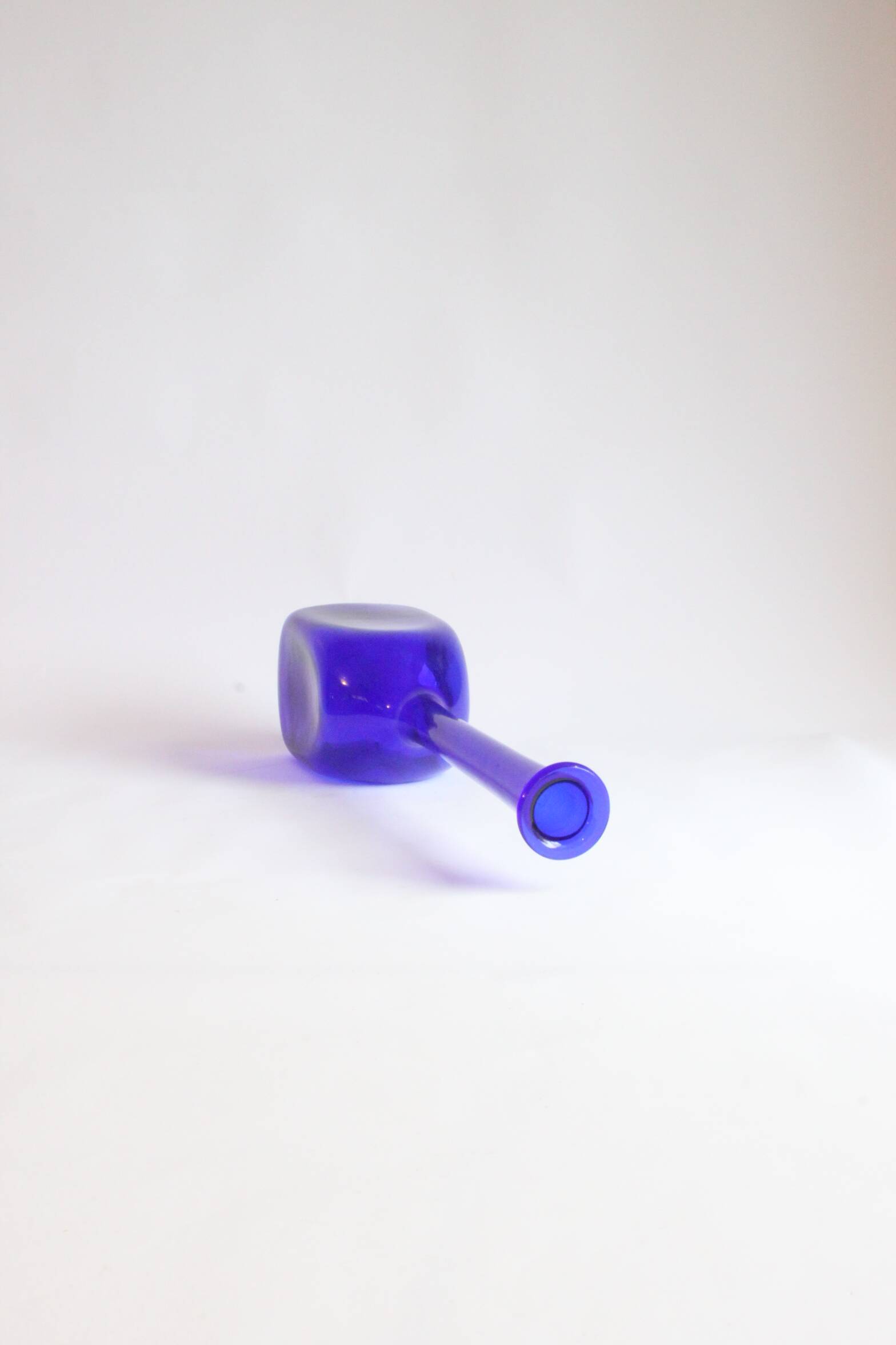 Cobalt Blue Empoli Glass Vase