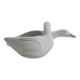 Vintage white and gold porcelain two swan planter