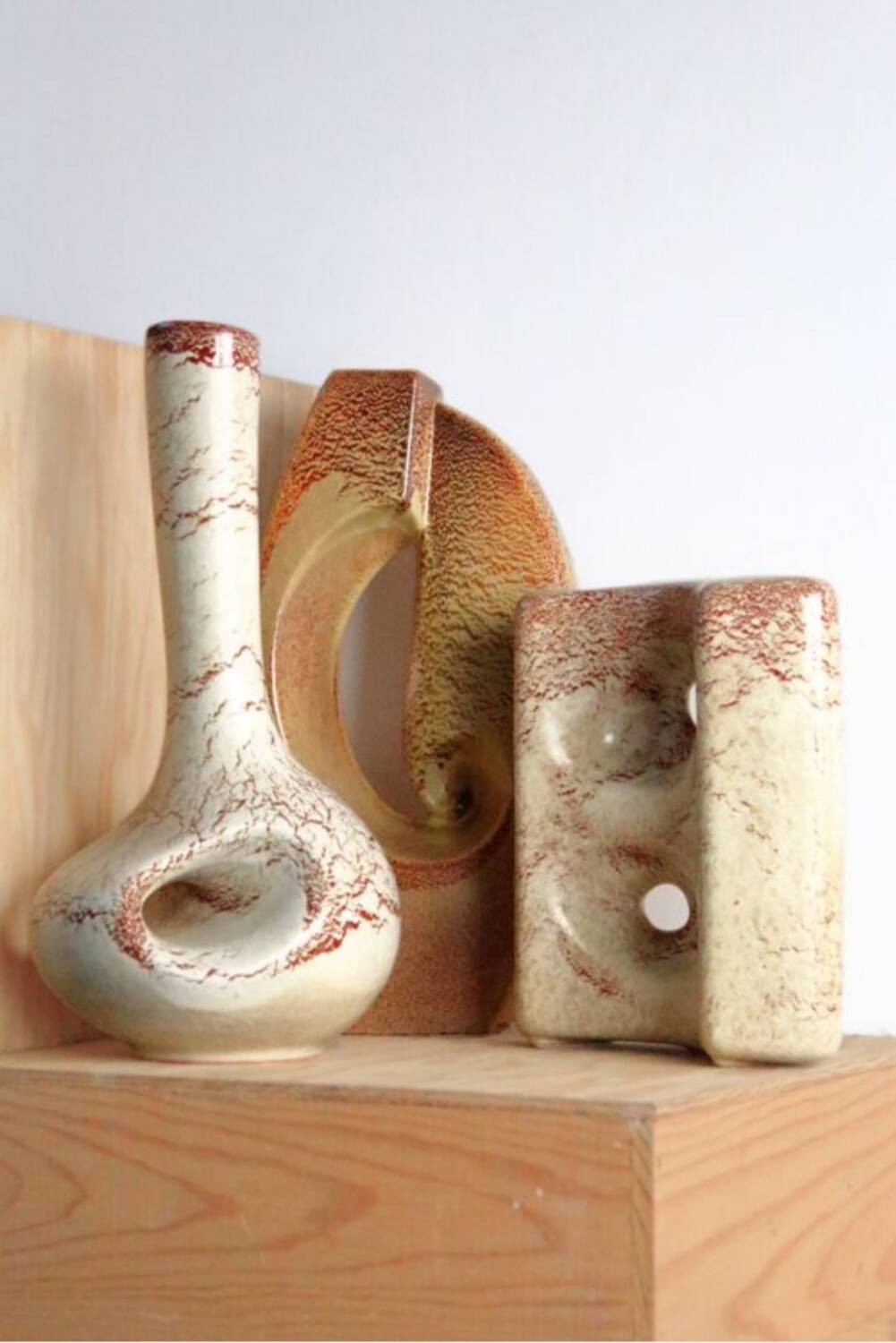 1970s ceramic vase, Roberto Rigon for Bertoncello