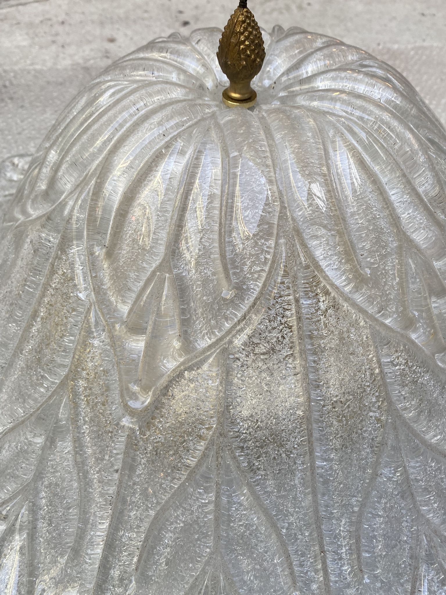 Suspension fleur murano, années 70