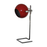 Lampe Eyeball rouge vintage 1960