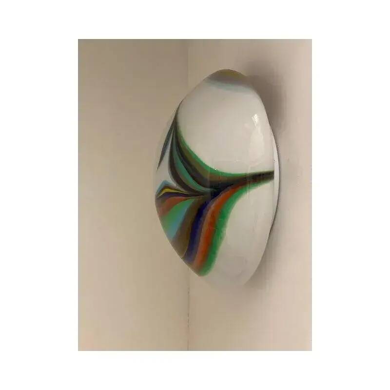 White Murano Glass Wall Lights by Simoeng – Set of Two