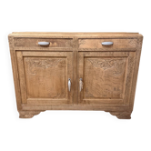 Superb stripped Art Deco wooden buffet