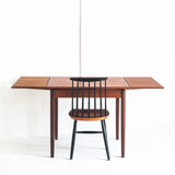 Teak dining table with Scandinavian-style extensions - France, 1960