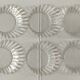 Lesieur daisy glass dessert plates