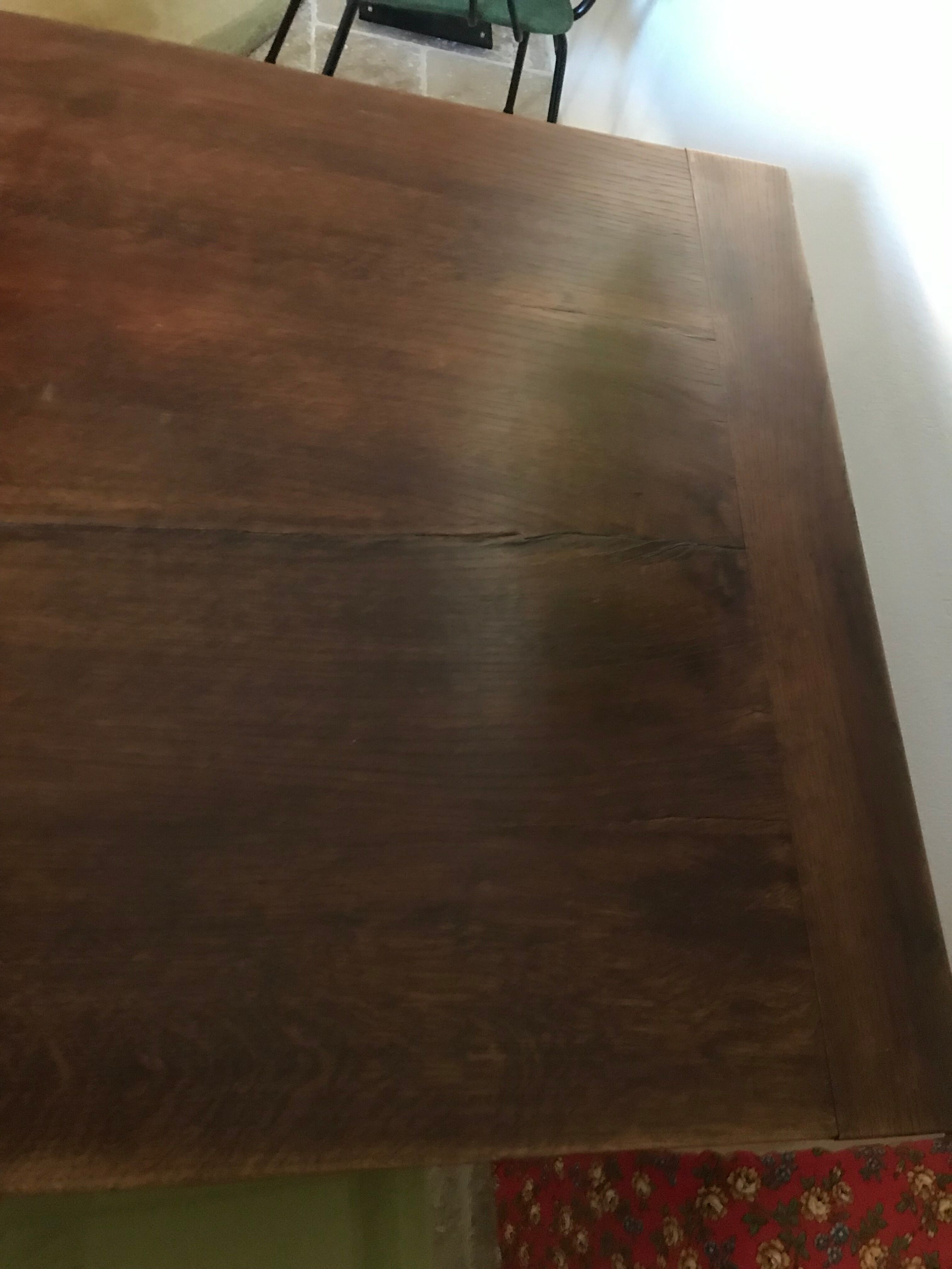 Extended farmhouse table