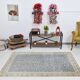 4x7 Navy Blue & Beige Persian Rug 135x204Cm SK 21639