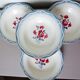 4 vintage Digoin Sarreguemines soup plates, Nina Rosa model 2008158