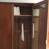 Vintage 3-doors cabinet with feet compass