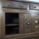 Art Deco oak enfilade with a diamond point decoration.