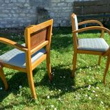 Pair of bridge armchairs