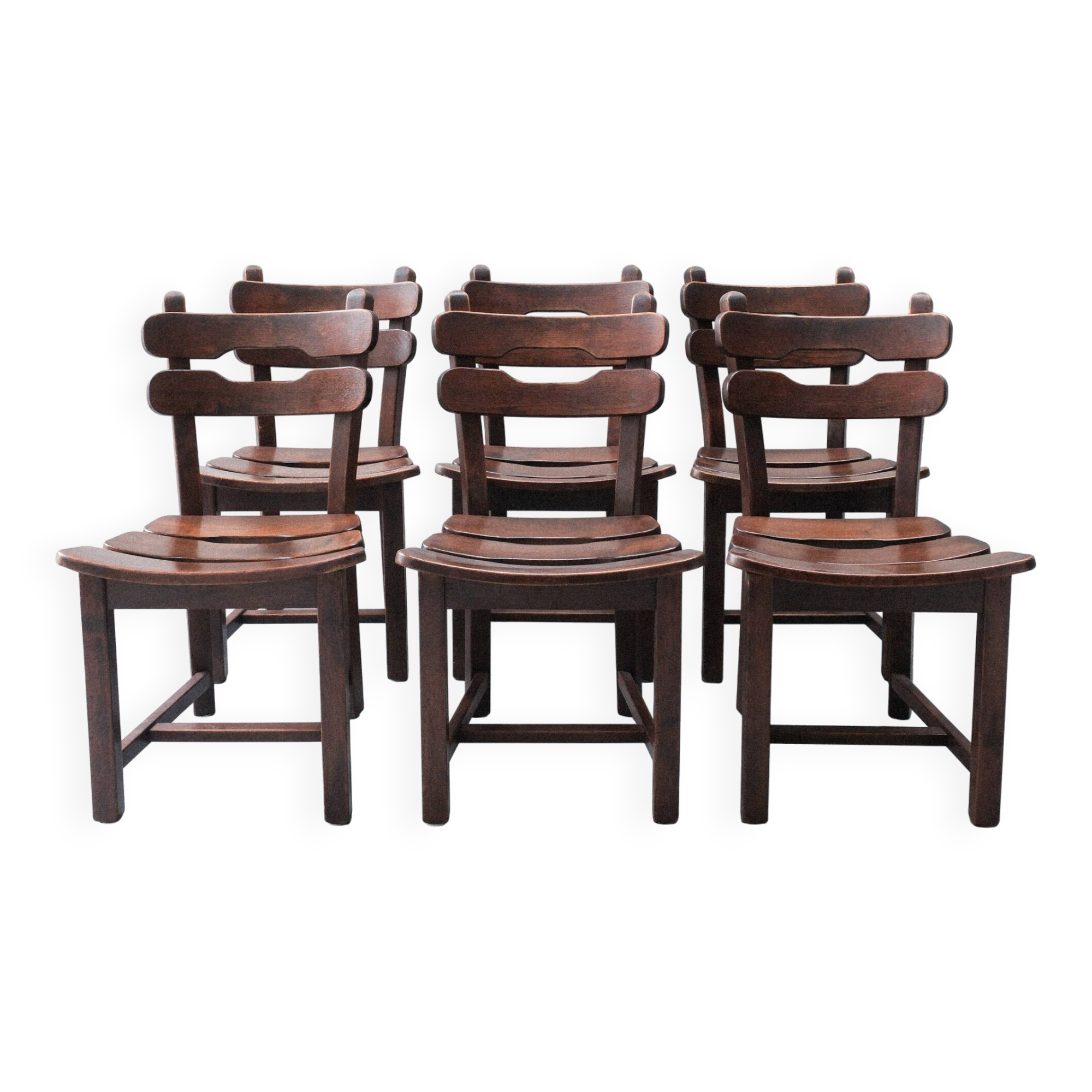 6 chaises de salle à manger dans le style de Dittmann & Co.
