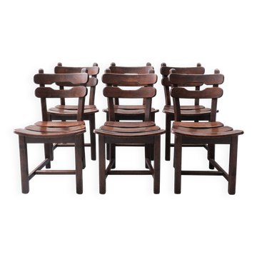 6 dining chairs in the style of Dittmann & Co.