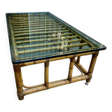 Table basse rotin