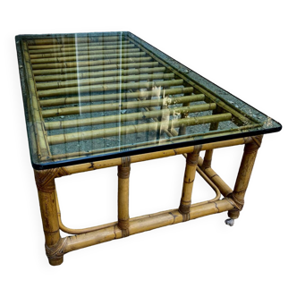 Rattan coffee table