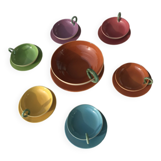Fruit service from the Val de Vie Art Pottery