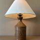 Vintage enamelled stoneware table lamp