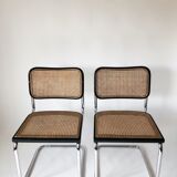 Pair chairs Cesca B32 by Marcel Breuer