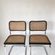 Pair chairs Cesca B32 by Marcel Breuer