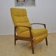 Mid-century armchair with folding footrest, 1960s