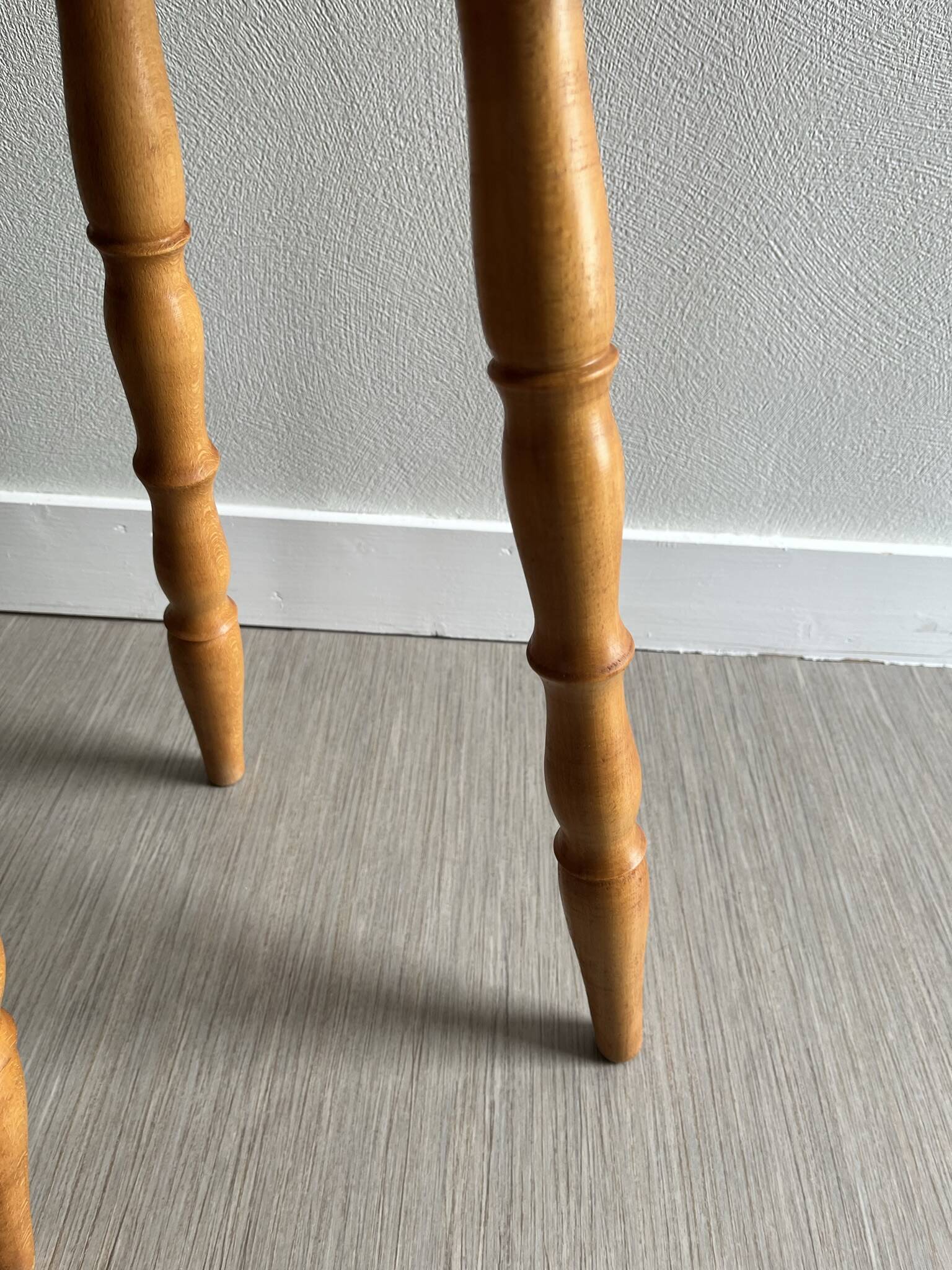 Wooden tripod stool