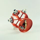 Large Space Age Sputnik Opal Glass Ceiling Light from Kaiser, Germany, 60s