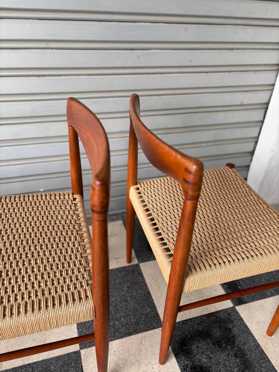 Set of 4 chairs by H.W. Klein for Bramin