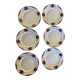 Set of 6 old Digoin plates in Sarreguemines earthenware