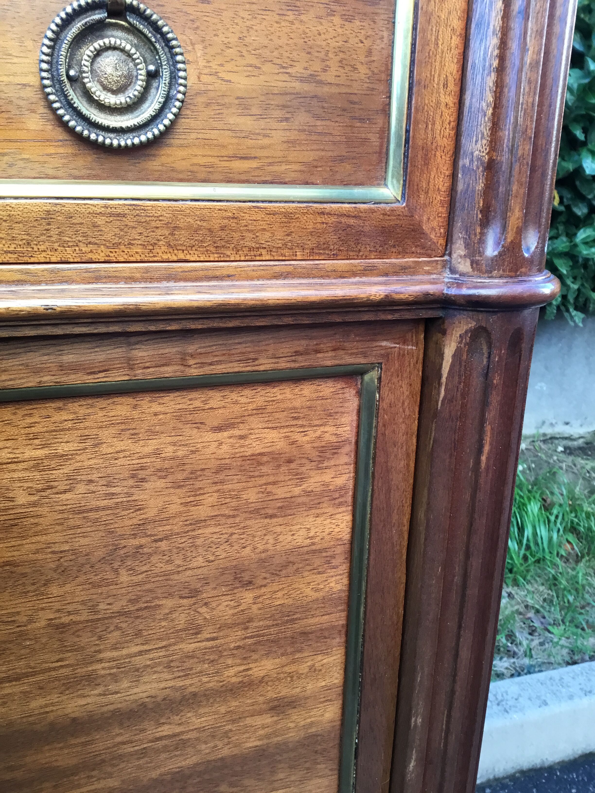 Mahogany secretary Louis XVI style