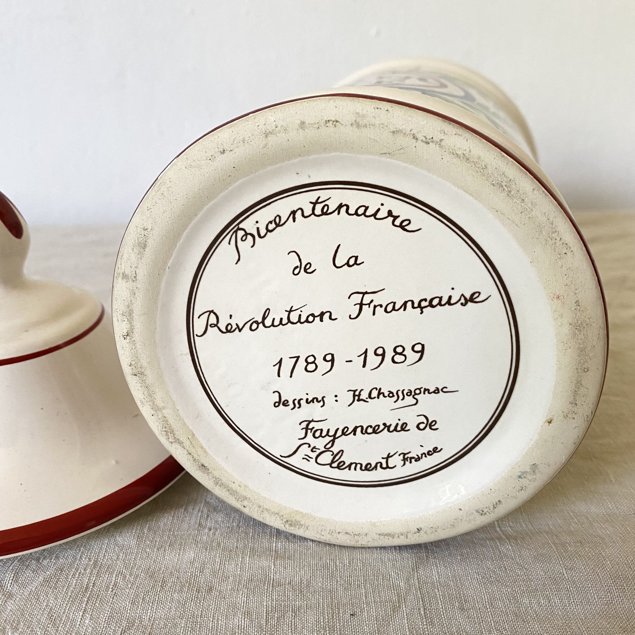 Apothecary Pot St Clement anniversary edition of the French Revolution
