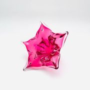 Coupe Sommerso Josef Hospodka - Cristal de Bohême Rose -Circa 1960