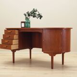 Teak desk, Danish design, 1970s, designer: H.P. Hansen, manufacturer: Rande