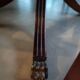 Table + extensions and chairs Gerbeau mahogany vintage wood
