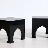 Pair of coffee tables. France 80s.