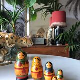 Set of 8 vintage matryoshkas