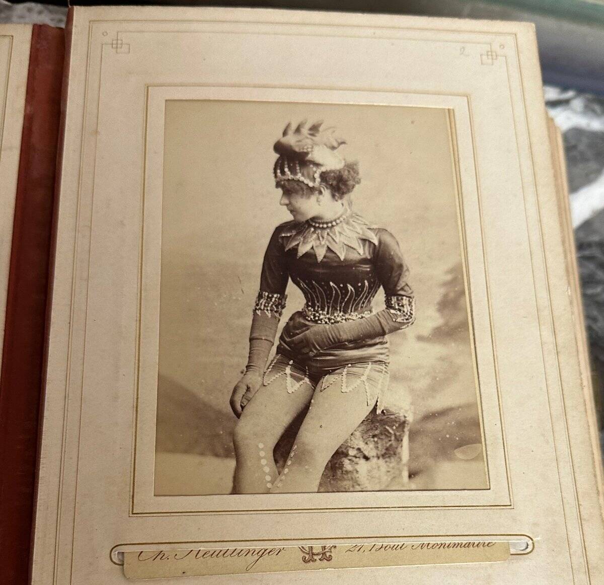 Collection of 39 photographs of singers, actresses, and gymnasts between 1870 and 1880.