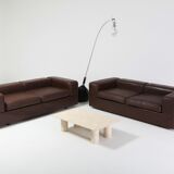 Tito Agnoli Daybed 711 sofa for Cinova in brown leather 1970