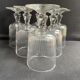 6 grands verres en cristal taillé XIXème