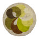 Tapis Desso rond 'Flower' vert