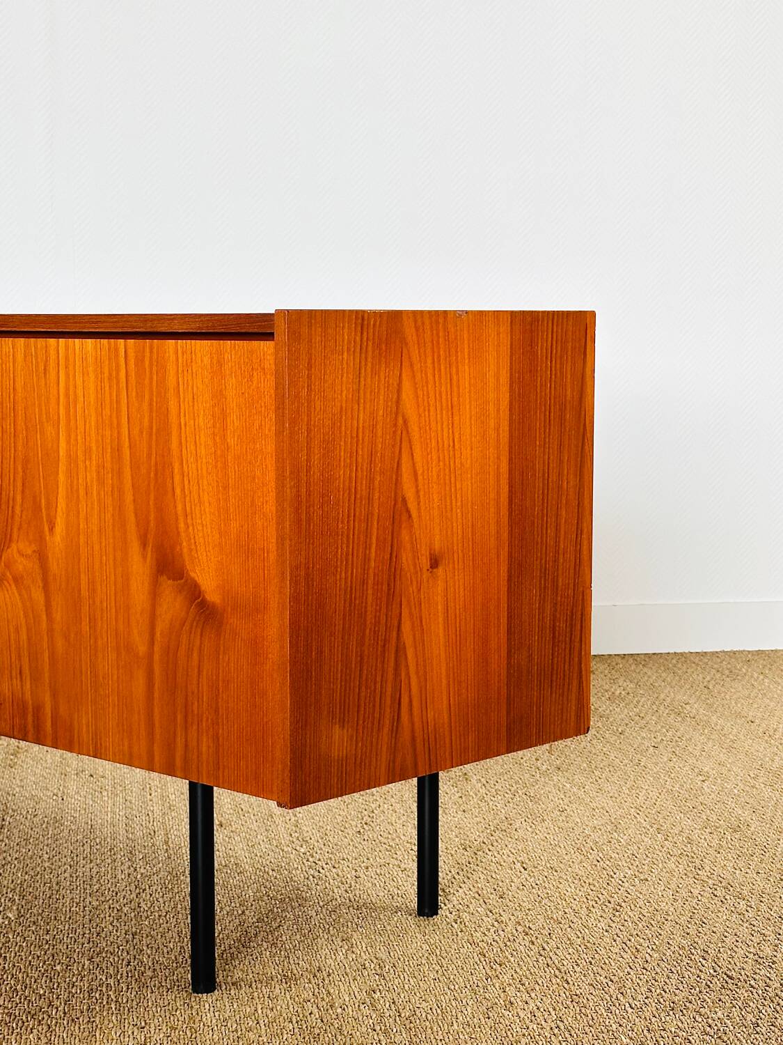 1960s minimalist Scandinavian teak sideboard