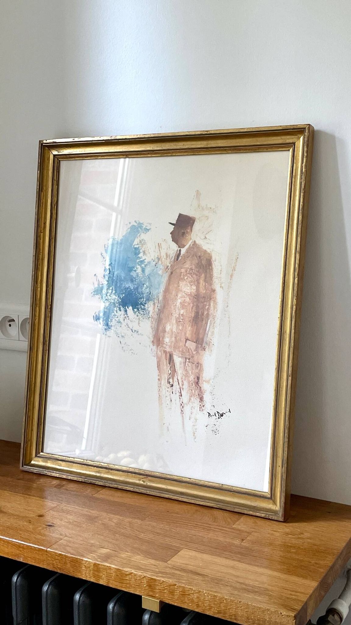 Illustration on vintage paper