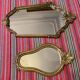 Miroir coquille doré Louis XV 1960